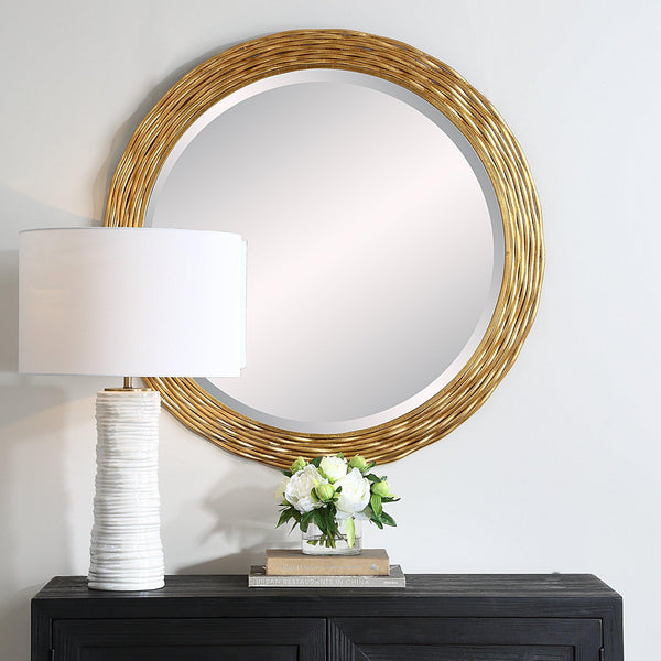 Mirror Celeste Gold Round Mirror 