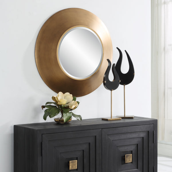 Mirror Contessa Round Gold Mirror 