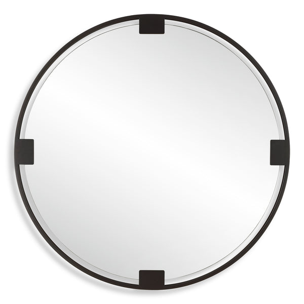 Mirror Cornelia Black Round Mirror 