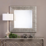 Mirror Cressida Distressed Silver Square Mirror 