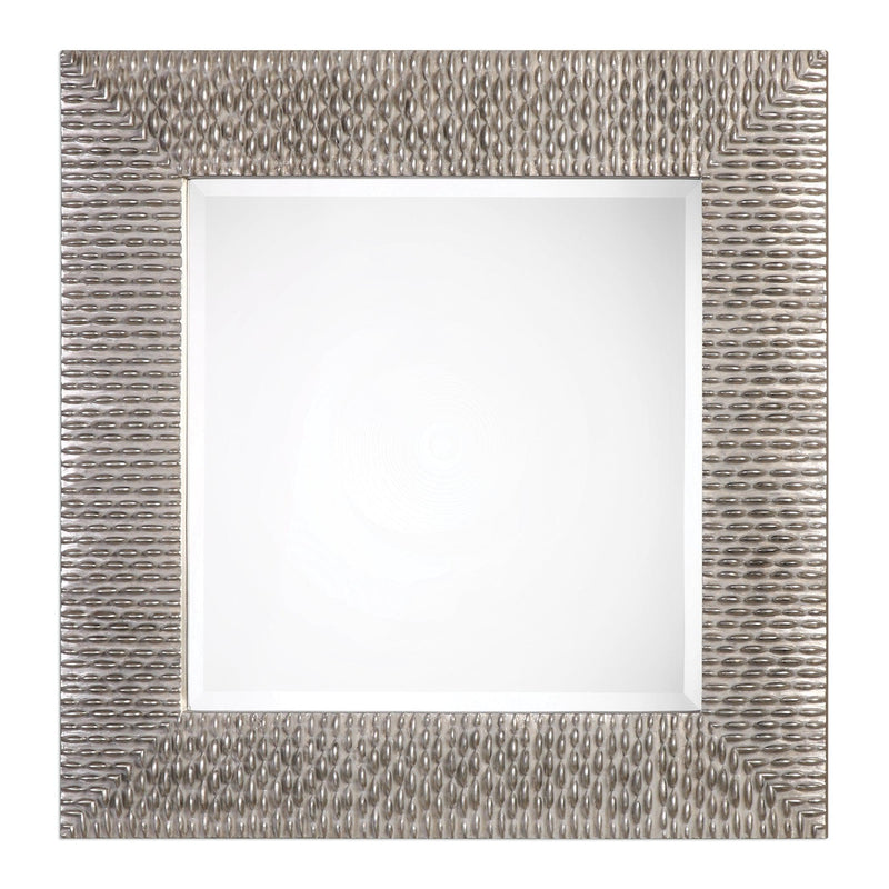 Mirror Cressida Distressed Silver Square Mirror 