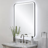 Mirror Crofton Lighted Black Large Mirror 