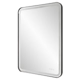 Mirror Crofton Lighted Black Large Mirror 