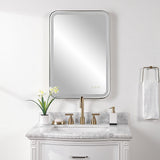 Mirror Crofton Lighted Black Vanity Mirror 