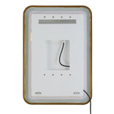 Mirror Crofton Lighted Brass Vanity Mirror 