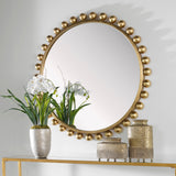 Mirror Cyra Gold Round Mirror 