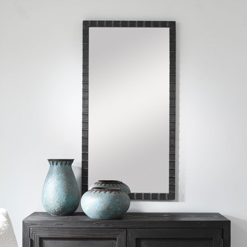 Mirror Dandridge Black Industrial Mirror 