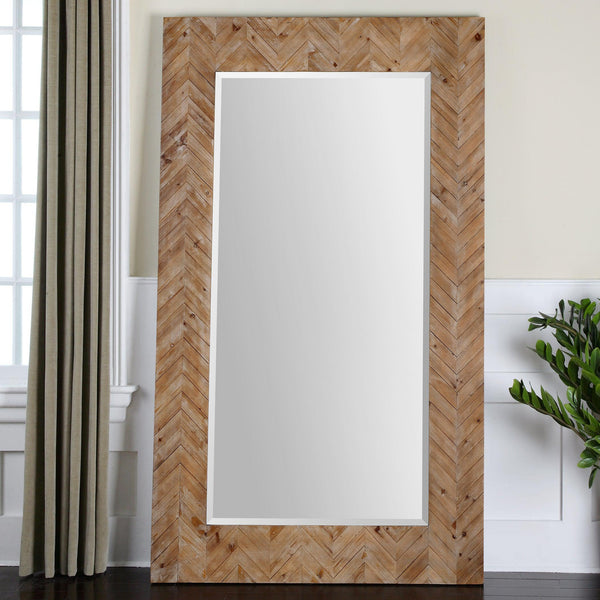 Mirror Demetria Oversized Wooden Mirror 
