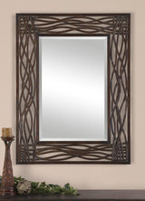 Mirror Dorigrass Brown Metal Mirror 