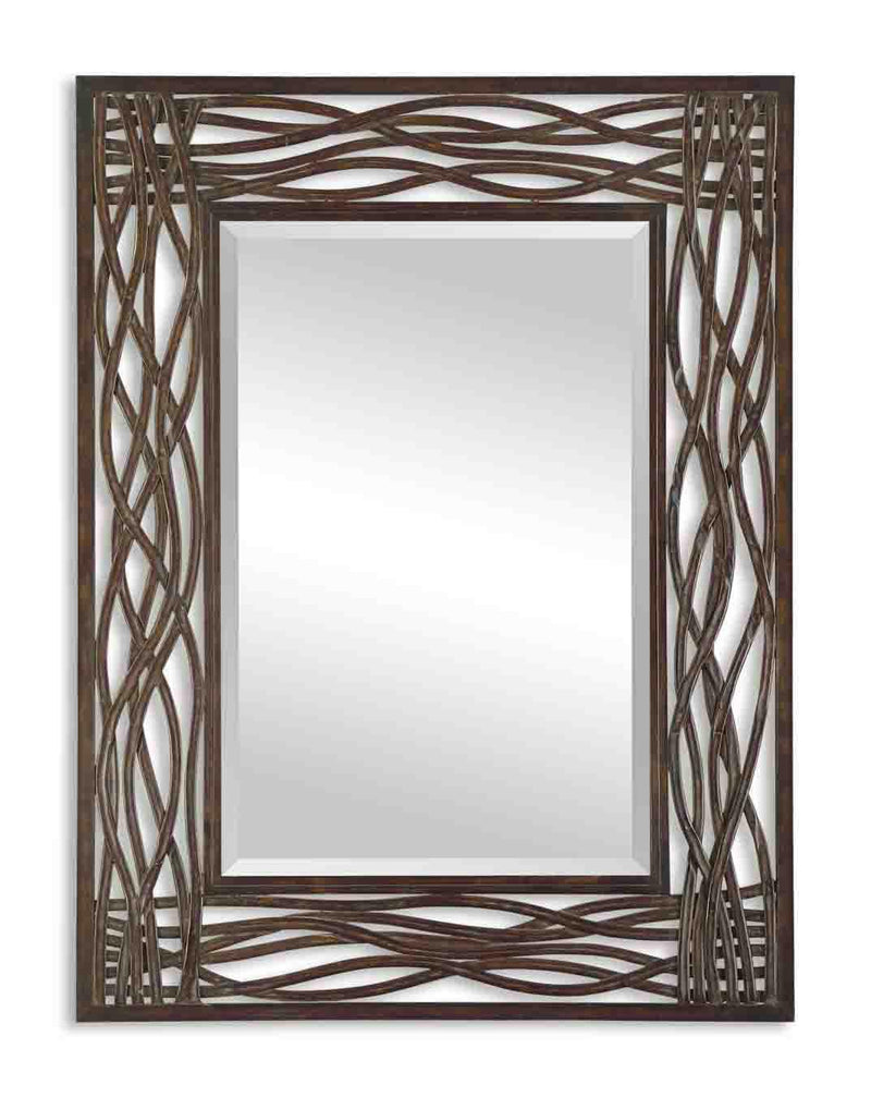 Mirror Dorigrass Brown Metal Mirror 
