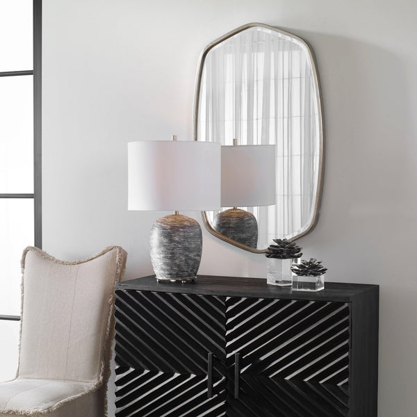 Mirror Duronia Brushed Silver Mirror 