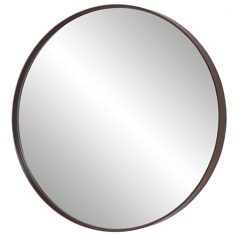 Mirror Eden Mahogany Round Mirror 