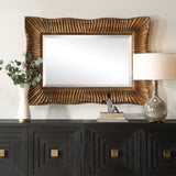 Mirror Emerson Scalloped Antique Gold Mirror 