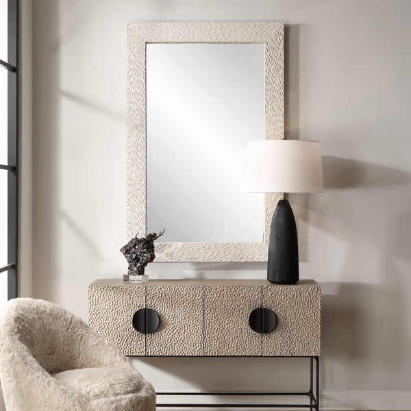 Mirror Everett Ivory Stone Mirror 