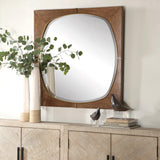 Mirror Garonne Square Walnut Mirror 