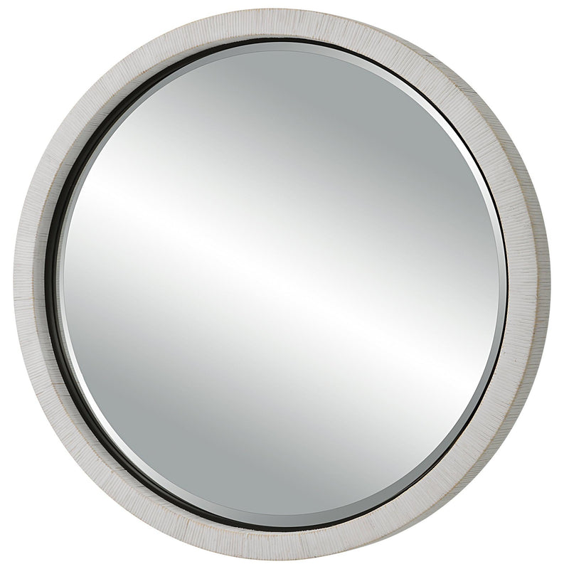 Mirror Granada Whitewash Round Mirror 