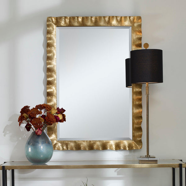 Mirror Haya Scalloped Gold Mirror 