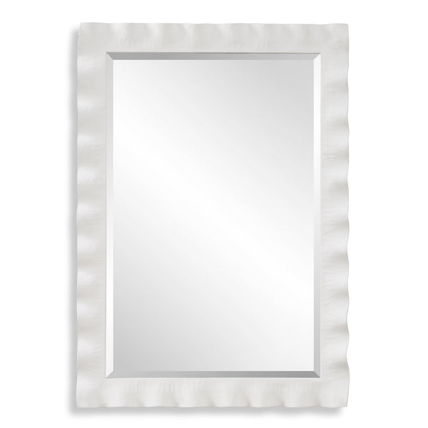 Mirror Haya White Scalloped Mirror 