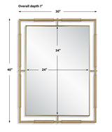 Mirror It's All Connected Rectangle Brass Mirror 
