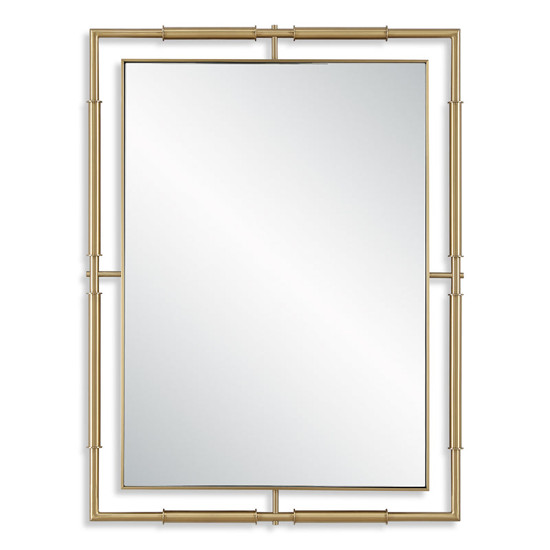 Mirror It's All Connected Rectangle Brass Mirror 