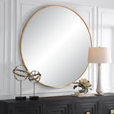 Mirror Junius Large Round Mirror // Gold 