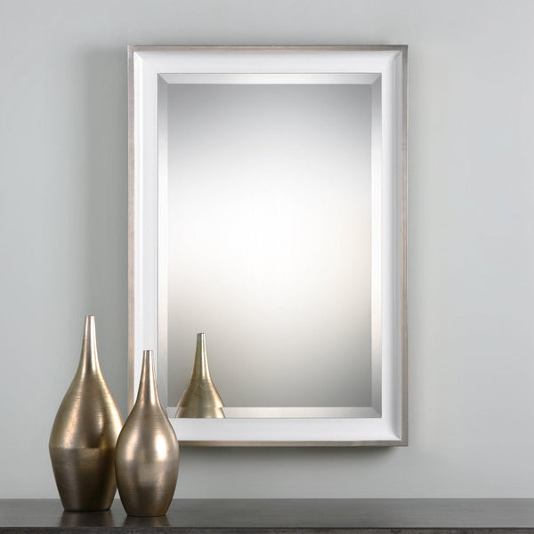 Mirror Lahvahn White Silver Mirror 