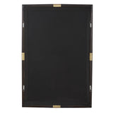 Mirror Larkin Dark Wood & Brass Mirror 