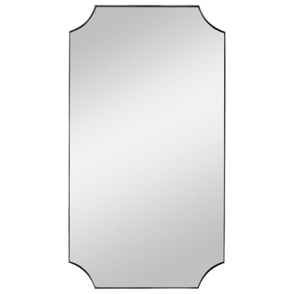 Mirror Lennox Nickel Scalloped Corner Mirror 