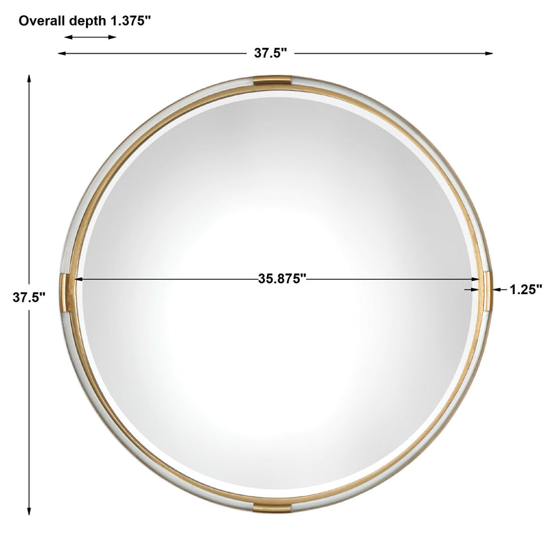 Mirror Mackai Round Gold Mirror 