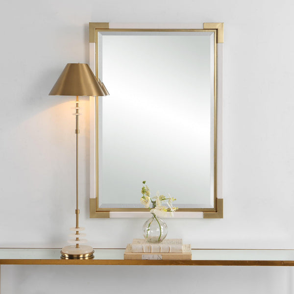 Mirror Malik White & Gold Mirror 