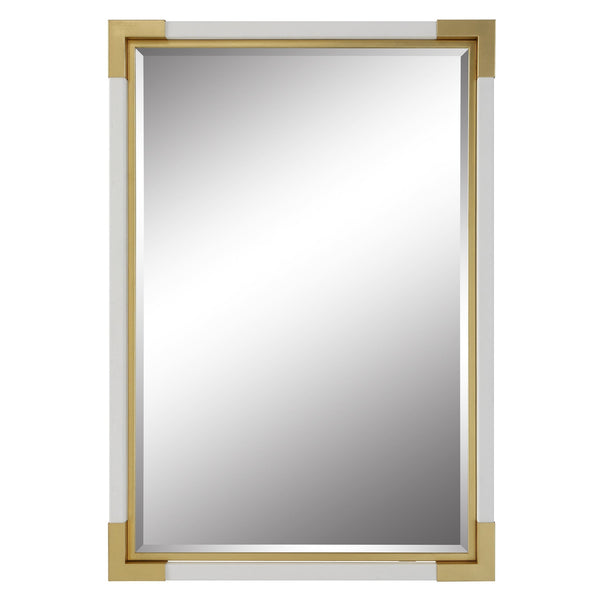 Mirror Malik White & Gold Mirror 