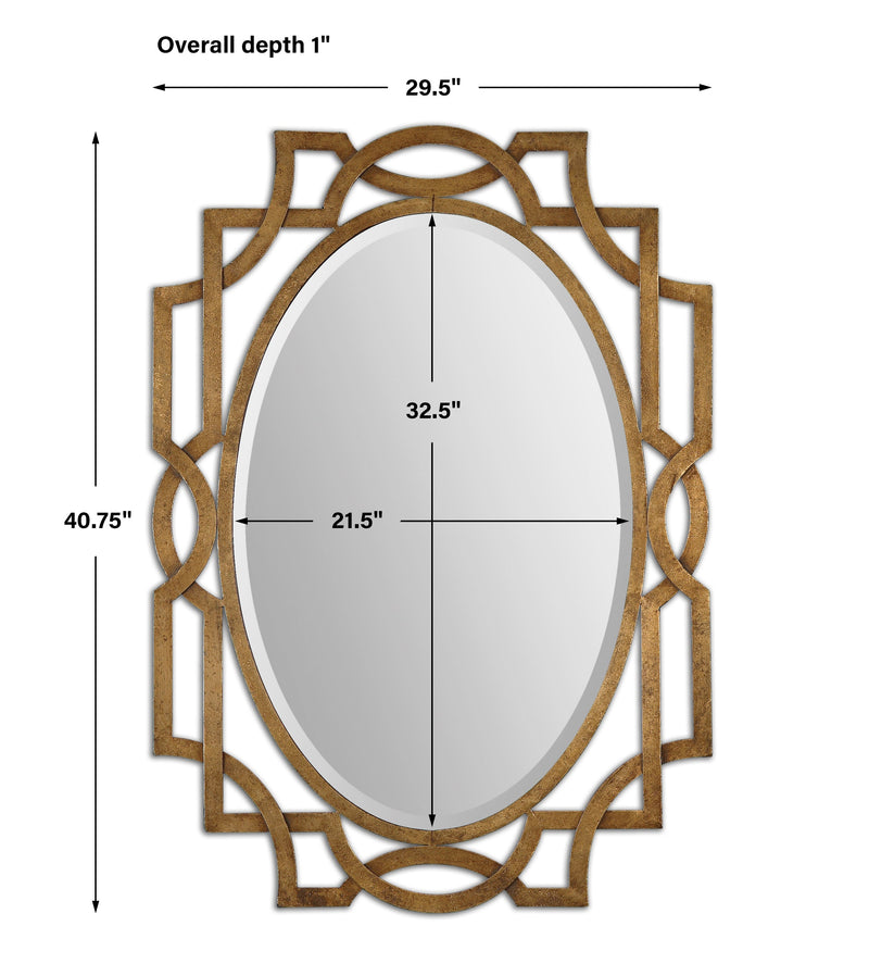 Mirror Margutta Gold Oval Mirror 