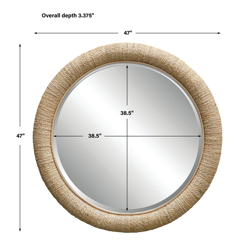 Mirror Mariner Natural Round Mirror 