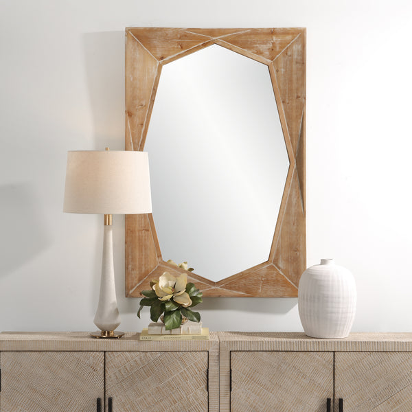 Mirror Marquise Natural Wood Mirror 