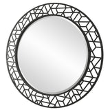 Mirror Mosaic Metal Round Mirror 