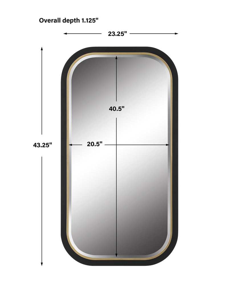 Mirror Nevaeh Curved Rectangle Mirror 