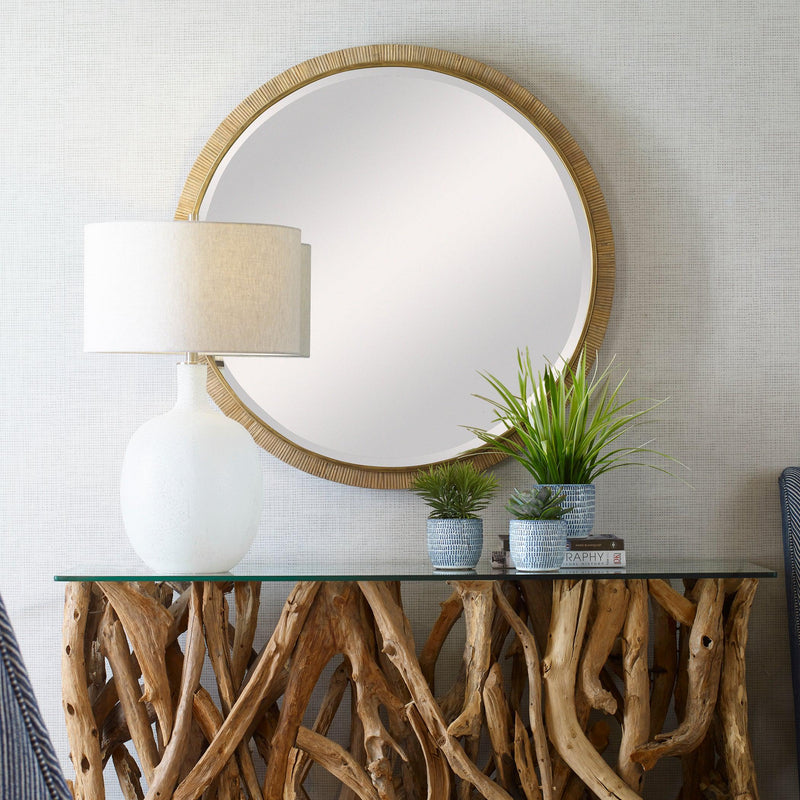 Mirror Paradise Round Rattan Mirror 