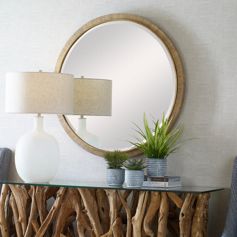 Mirror Paradise Round Rattan Mirror 