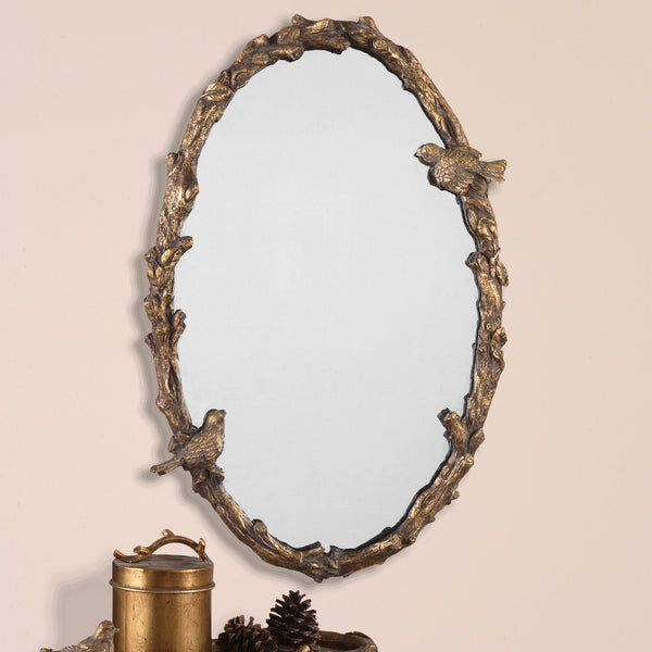 Mirror Paza Oval Vine Gold Mirror 