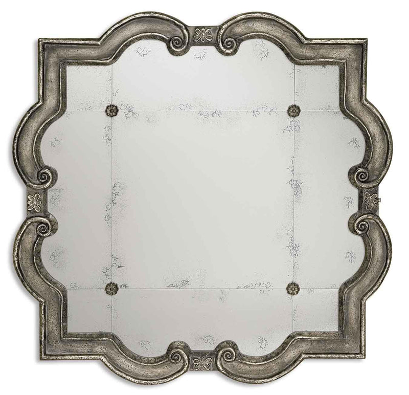 Mirror Prisca Distressed Silver Mirror 