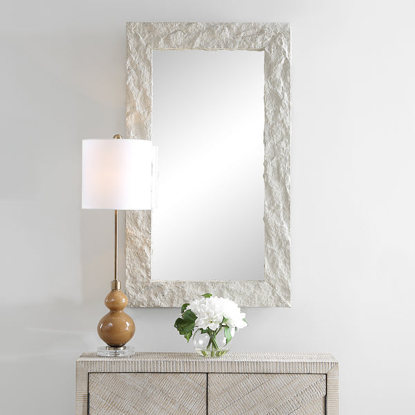 Mirror Quarry Rectangle Stone Veneer Mirror 