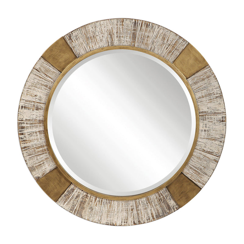 Mirror Reuben Gold Round Mirror 