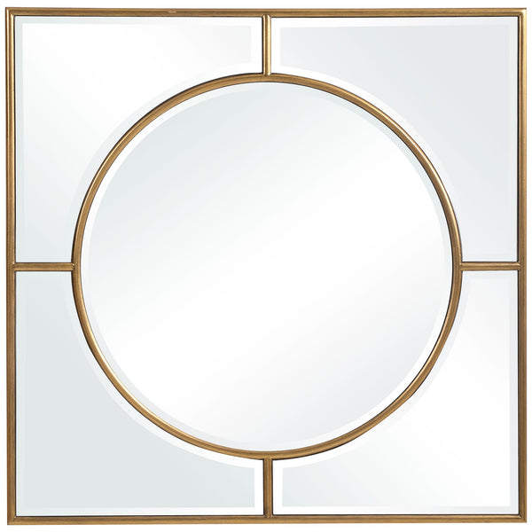 Mirror Stanford Gold Square Mirror 