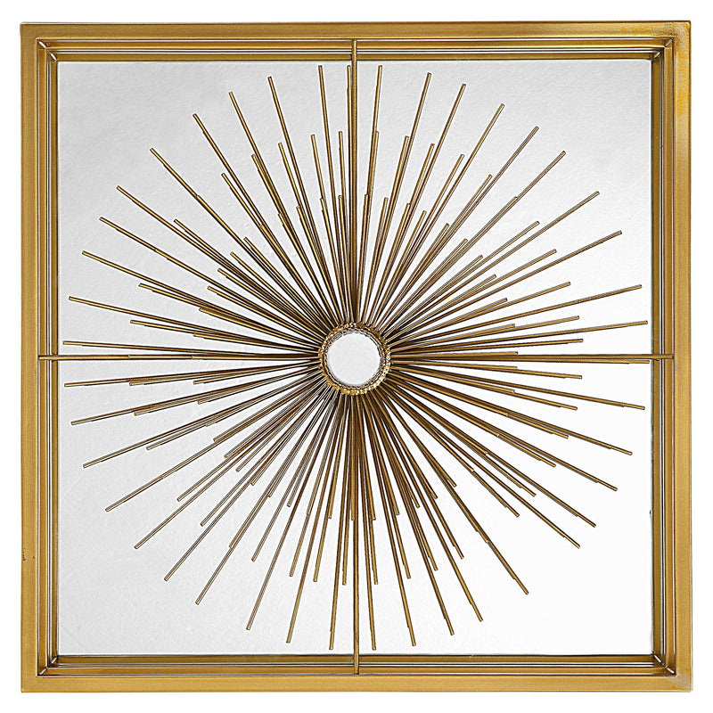 Mirror Starlight Mirrored Brass Wall Decor 