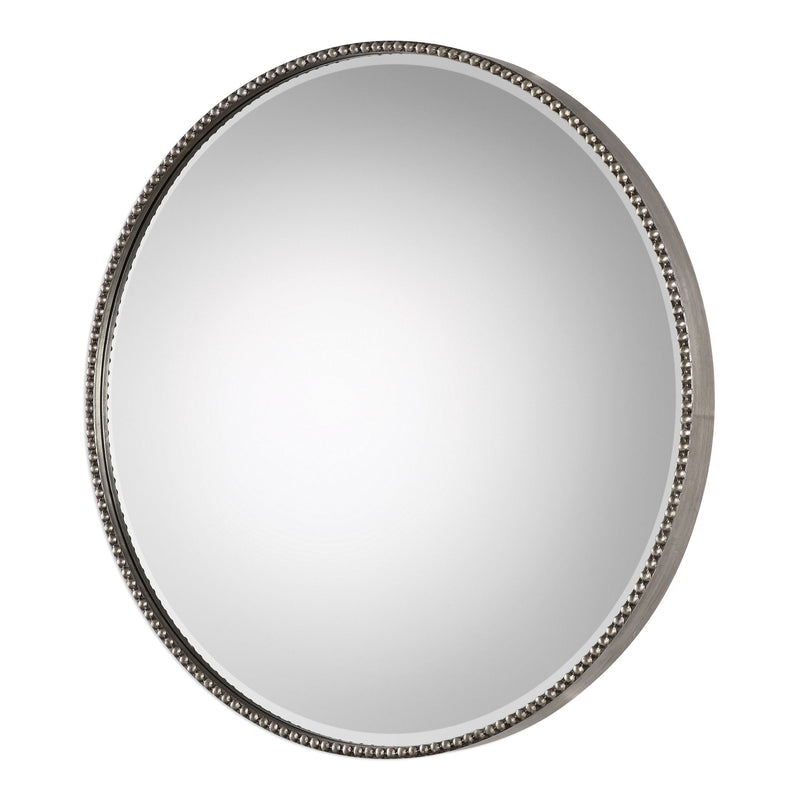 Mirror Stefania Beaded Round Mirror 