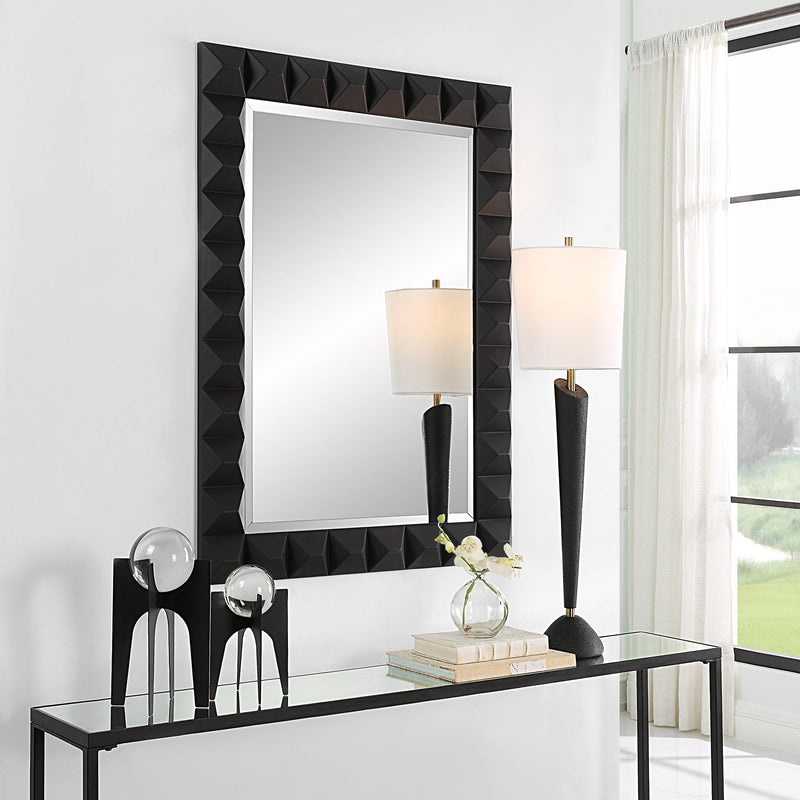 Mirror Studded Mirror // Black 