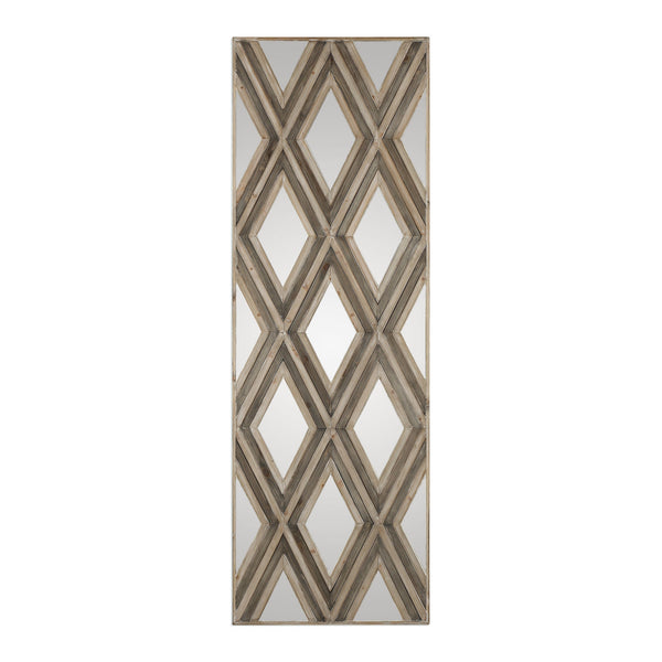 Mirror Tahira Geometric Argyle Pattern Wall Mirror 