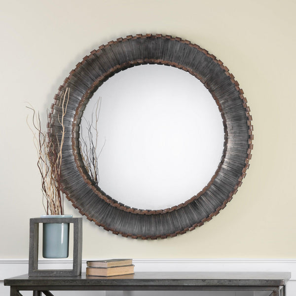 Mirror Tanaina Silver Round Mirror 