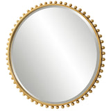 Mirror Taza Round Mirror // Gold 