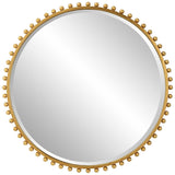 Mirror Round Gold Bauble Mirror 